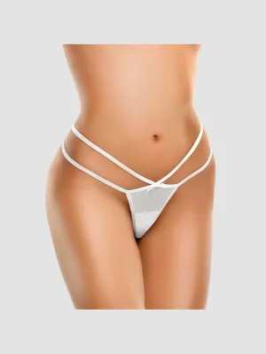 String & Plug Anal Vibrant Bow-Tie G-String Hookup Panties