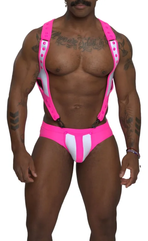 Sparta's Harness Body Slip NETTUNO Sparta's Harness Rose Neon