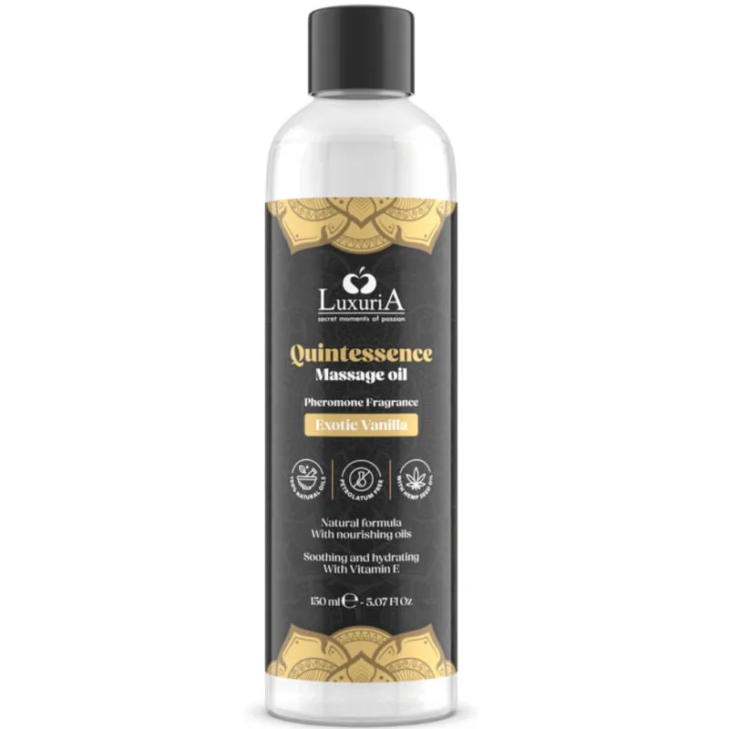 Huile de Massage Quintessence Vanille Exotique 150ml - Intimateline