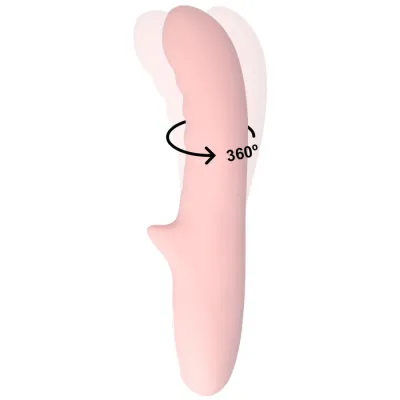 Vibromasseur Rabbit Pisa Rotatif Rose - MIA