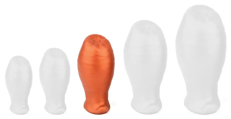 Plug EGG ASS M 9.5 x 5.3cm Orange