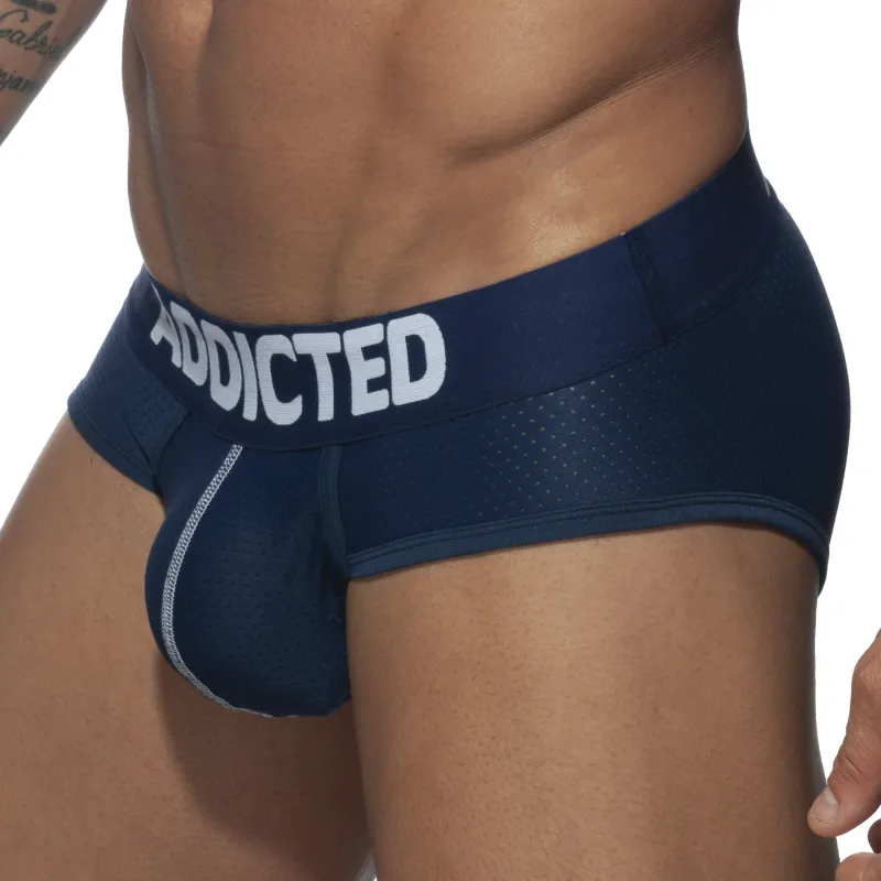 Addicted Slip PUSH UP MESH Bleu marine