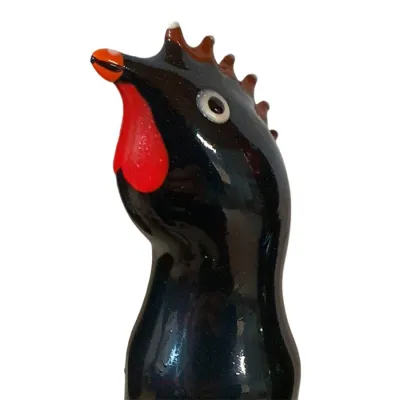 Préservatif Fantaisie Peint Main Coq Noir - Condomerie