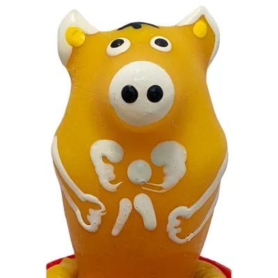 Préservatif Fantaisie Cochon Assis Jaune - Condomerie