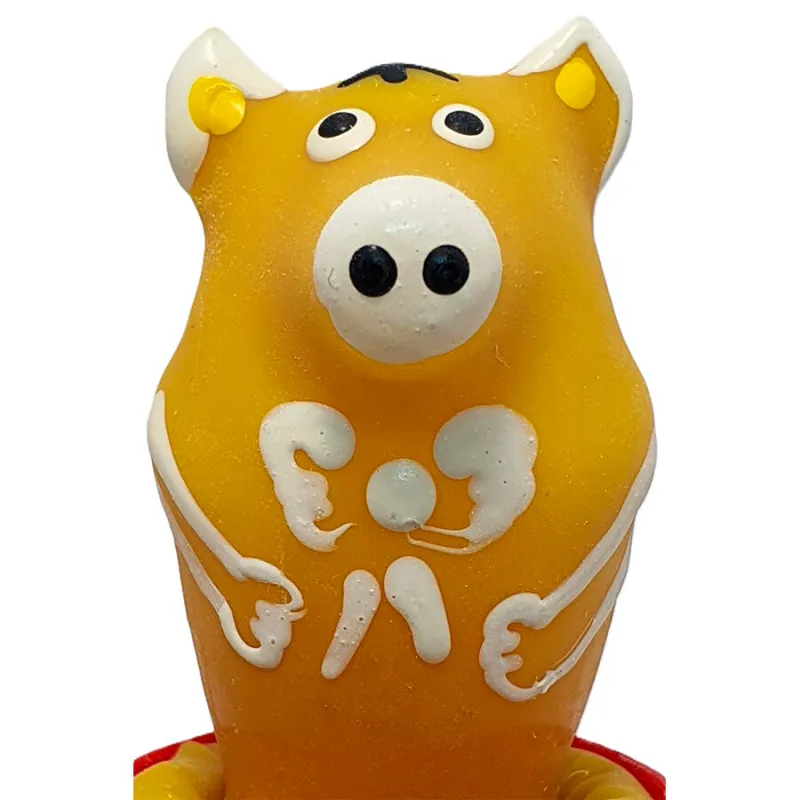 Préservatif Fantaisie Cochon Assis Jaune - Condomerie