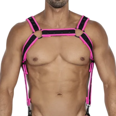 Harnais NEO C4M Noir-Rose