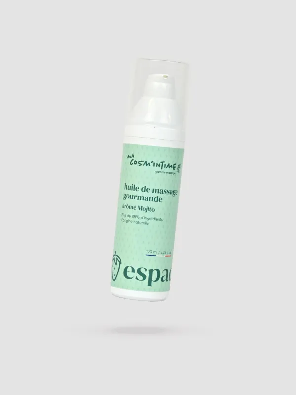 Huile de massage gourmande mojito 100 ml