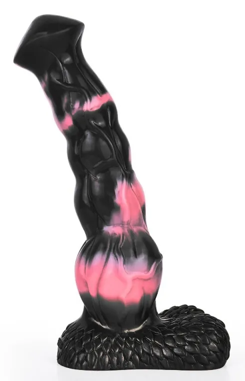 Gode Animal ARHULF 21 x 6cm Noir-Rose