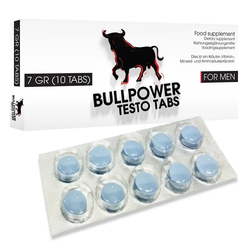 Erovibes Bull Power Testo Tabs Pilules Érectiles 10 Unités