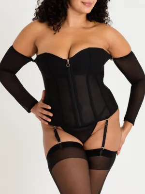 Corset manches longues Secret Silhouette noir 5X/6X