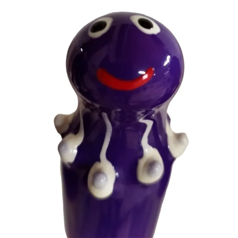 Préservatif Fantaisie Peint à la Main Octopus Violet - Condomerie