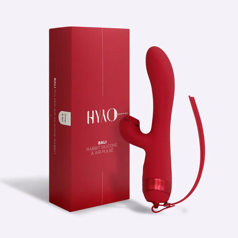 Rabbit à air pulsé Bali de HYYO - totale 23 cm Rouge