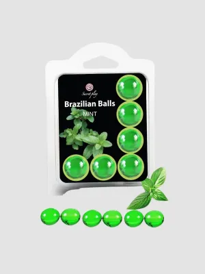 Boules de Massage Aromatisées Brazilian Balls x6 menthe