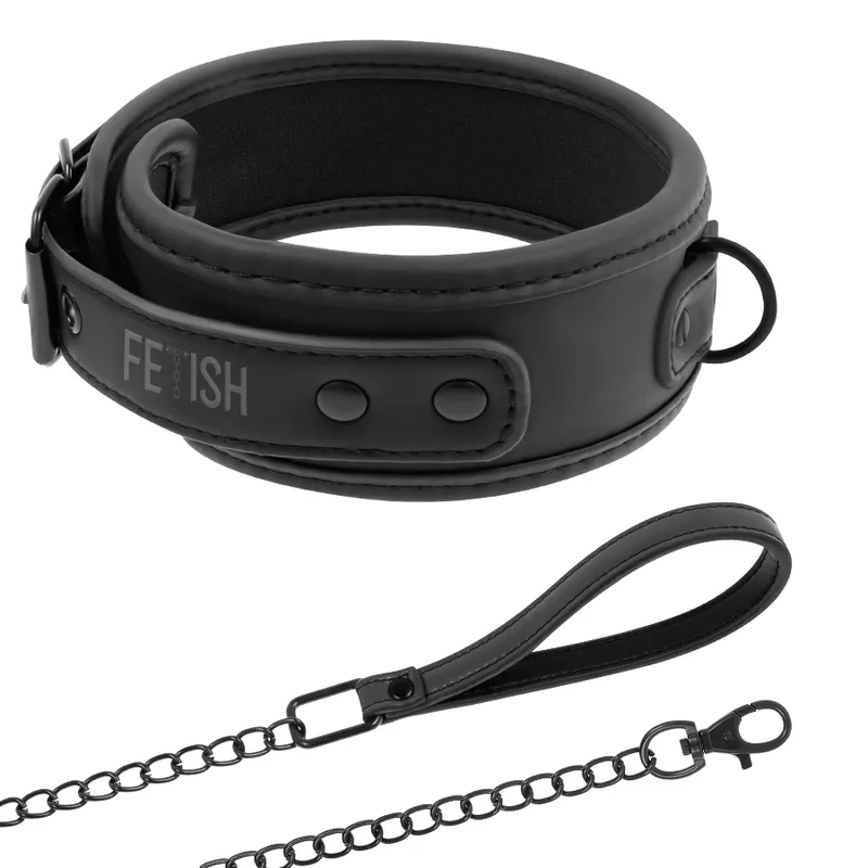 Collier BDSM Fetish Submissive Chaîne Néoprène - Fetish