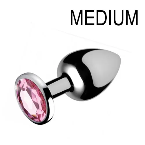 Plug bijou GEM Rose 7 x 3.4 cm