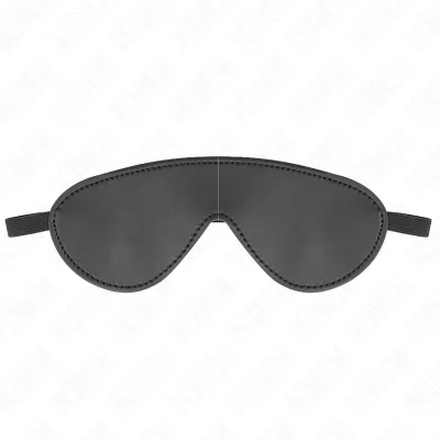 Masque BDSM en simili-cuir noir - Kink