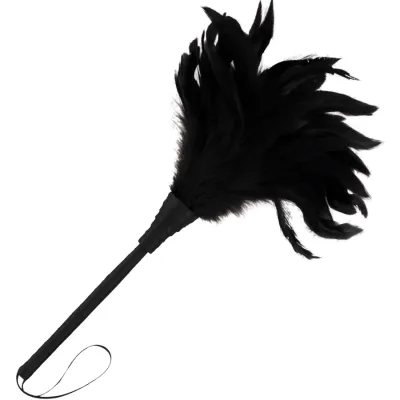 Plumeau érotique Darkness noir 24cm - Darkness