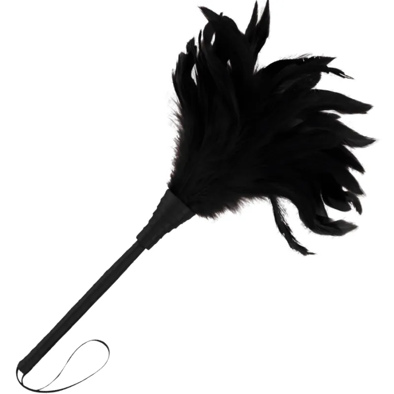 Plumeau érotique Darkness noir 24cm - Darkness