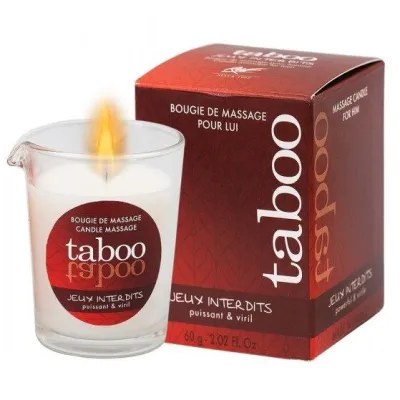 Bougie de massage Taboo Jeux Interdits pour homme 60g - RUF