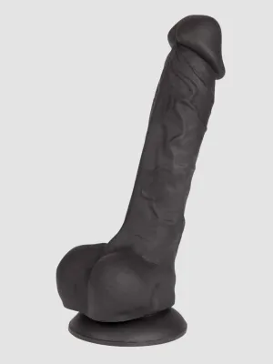 Gode ventouse silicone 20,3 cm Luxe Lifelike Lover noir