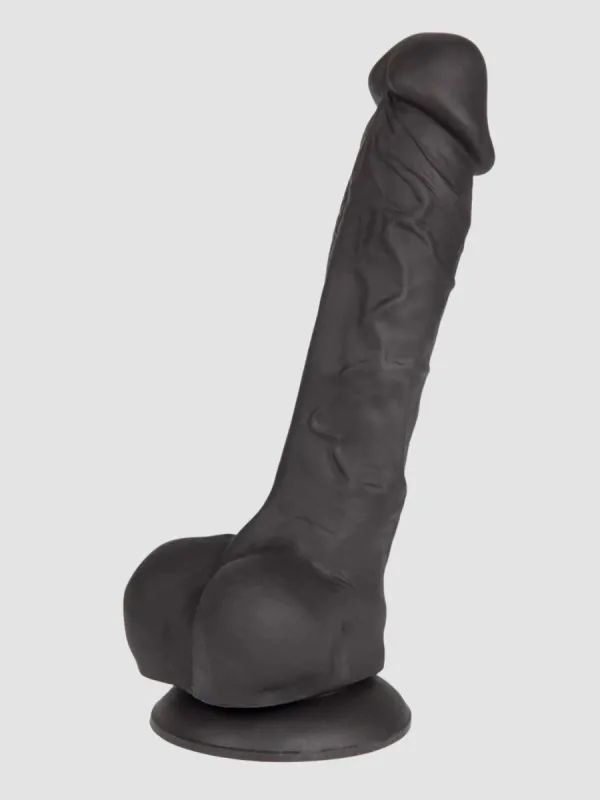 Gode ventouse silicone 20,3 cm Luxe Lifelike Lover noir