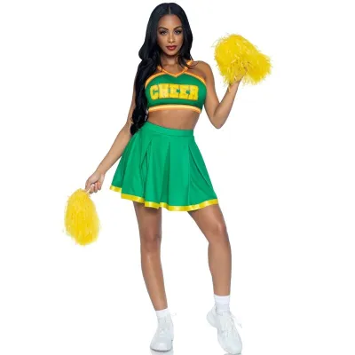 Déguisement Pom-pom Girl Vert M/L - Leg Avenue
