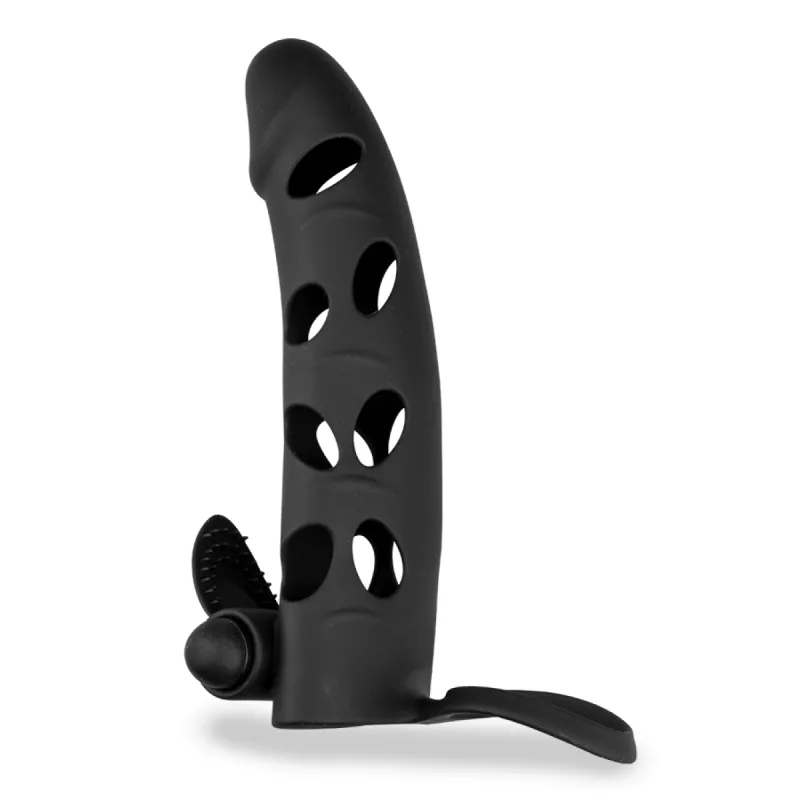 Gaine silicone anneau et stimulateur vibrant