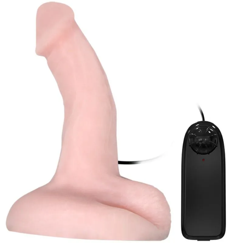 Gode Réaliste Vibrant Rotatif Imitation Peau 20cm - Baile