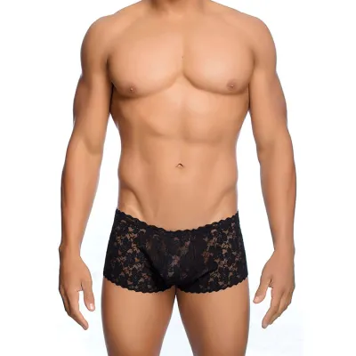 Boxer en dentelle transparente MOB noir L/XL - MaleBasics