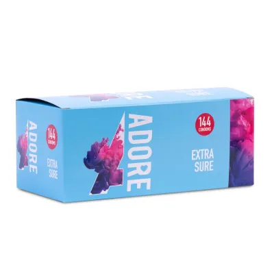 Pasante - Préservatifs "Adore Extra Sure" en latex - 144 pièces