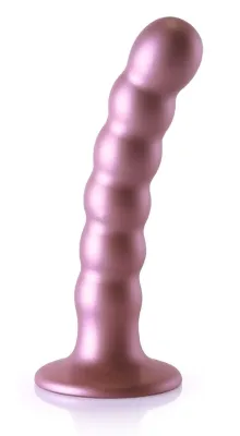Plug en silicone BEADED G-SPOT S 13 x 2.5cm Rose