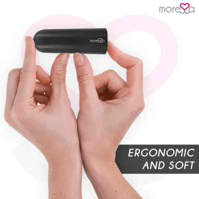 Mini vibromasseur télécommandé Nix noir - Moressa