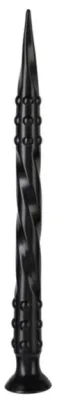 Gode long POINTED TWIST M 50 x 4 cm Noir