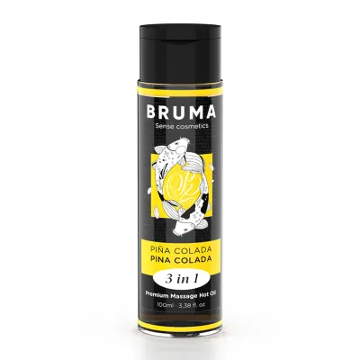 Huile de Massage Chauffante Pina Colada 3 en 1 - Bruma