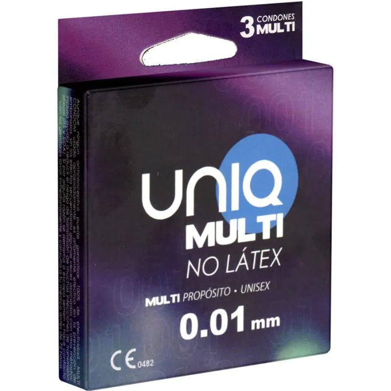 Préservatifs sans latex ultra-fins Uniq Multi x3 - Uniq