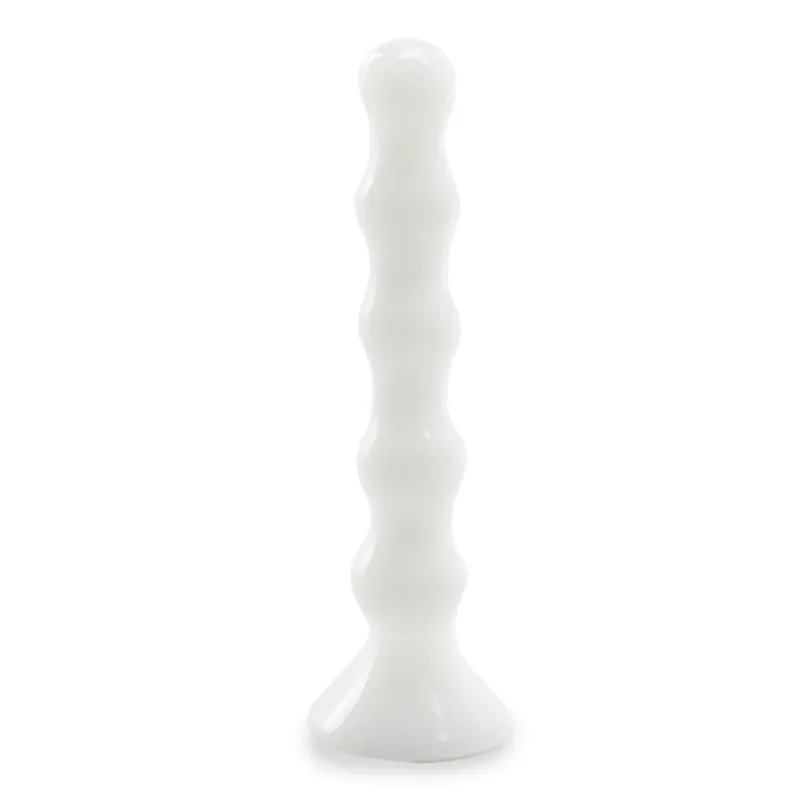 Gode godemichet en verre Lagoon gode vaginal ou anal homme ou femme - Blanc