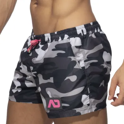 Short de bain Camouflage ADDICTED Gris