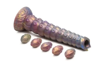 Creature Cocks - Gode en Silicone Tentacule Ovipositor Profond avec Œufs