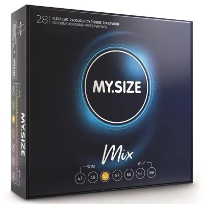 Préservatifs Mix Variétés 53mm 28 Unités - My Size