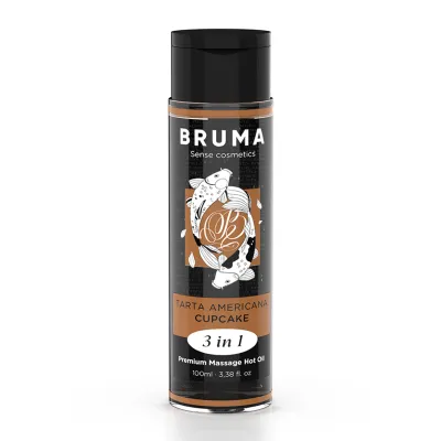 Huile Massage Chauffante Premium Cupcake 3en1 100ml - Bruma