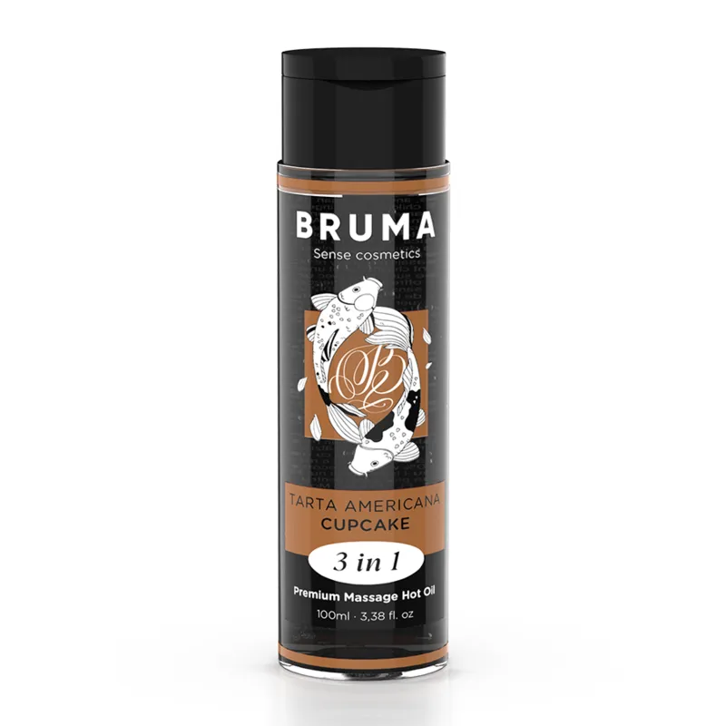 Huile Massage Chauffante Premium Cupcake 3en1 100ml - Bruma