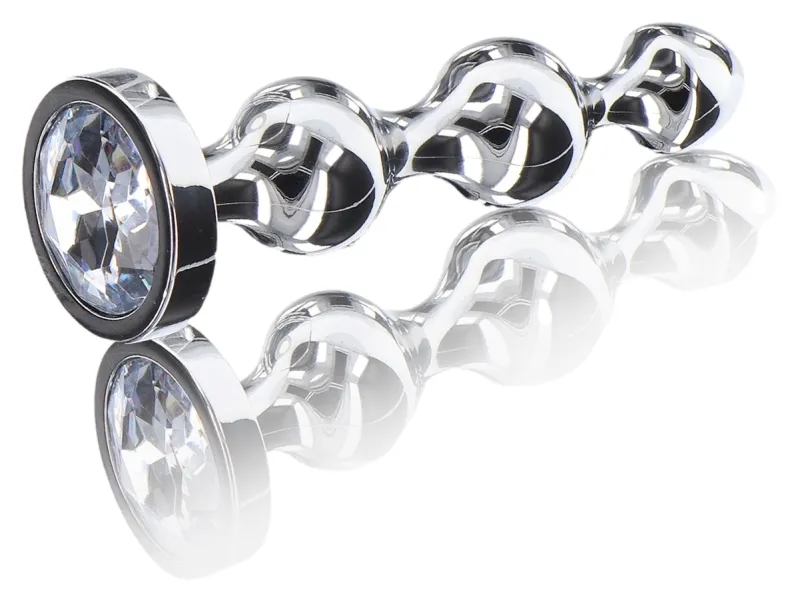 Plug Bijou DIAMOND STAR BEADS L 12 x 2.9cm
