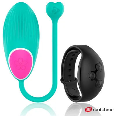 Oeuf vibrant avec bracelet télécommandé bleu/noir - Wearwatch