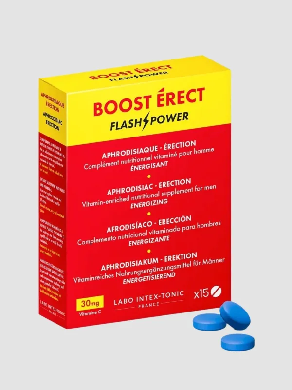 Stimulant homme Boost Erect 15 comprimés