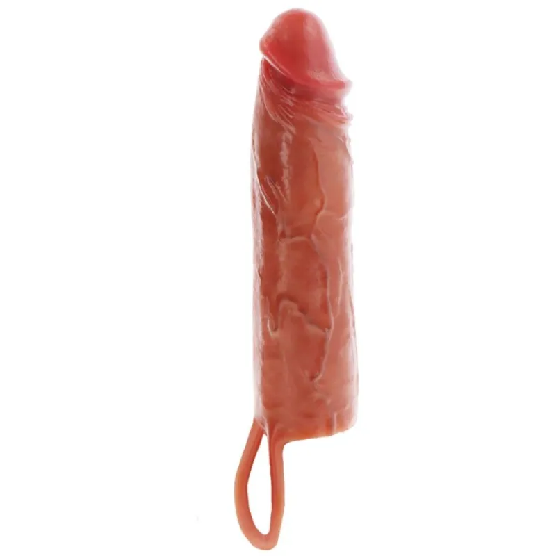 Gaine pénis Get Real Hydrated Skin caramel 20 cm - ToyJoy