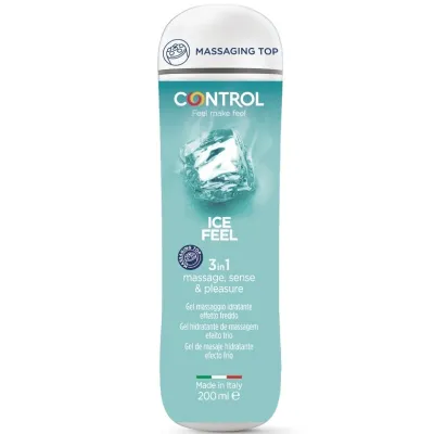 Gel Lubrifiant Control Ice Feel 3 en 1 Glacial 200ml - Control