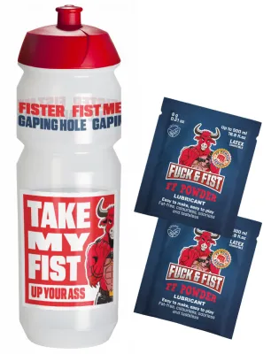 Fuck & Fist Lube Bouteille pour Lubrifiant FUCK & FIST 750ml 2 Sachets FF POWDER 6g