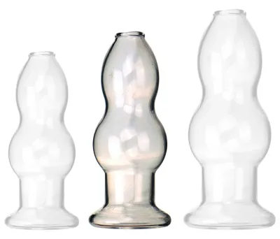 Plug creux en verre HOLL'EAU M 10 x 4.5cm