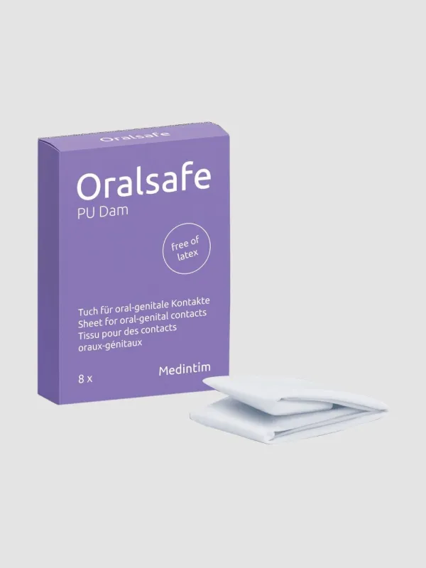 Digues Dentaires OralSafe Sans Latex Vanille Boîte de 8
