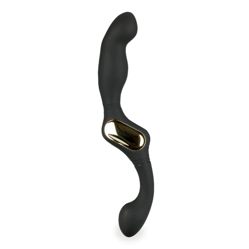 Vibromasseur anal Stimulateur de prostate double embout vibrant et massant Tilos - Noir